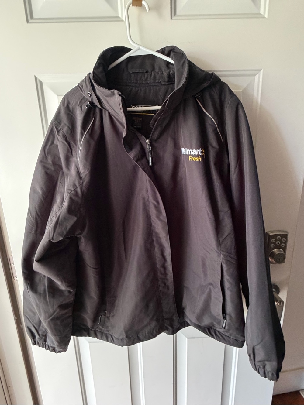 3XL Woman’s  Black Hooded wind breaker Jacket